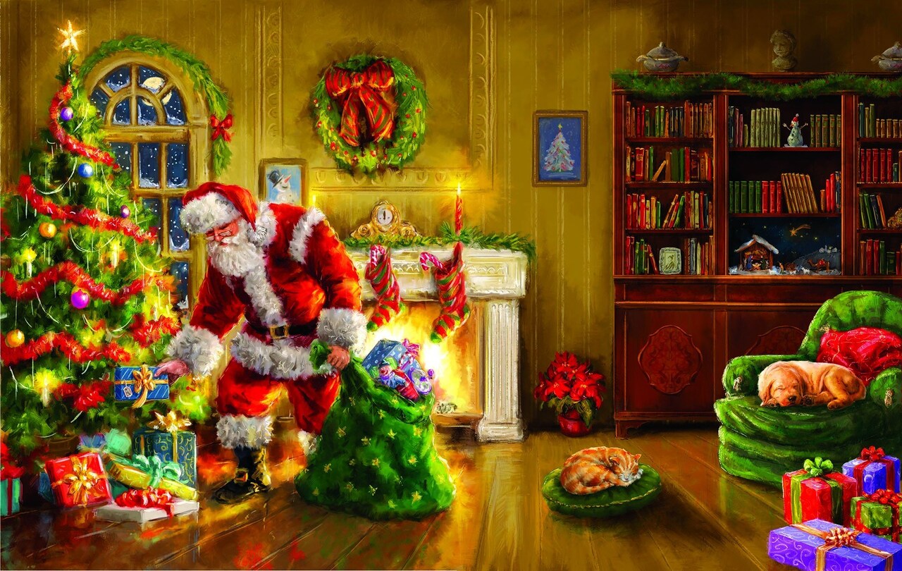 Sunsout Santa's Special Delivery 550 pc Christmas Jigsaw Puzzle 60607